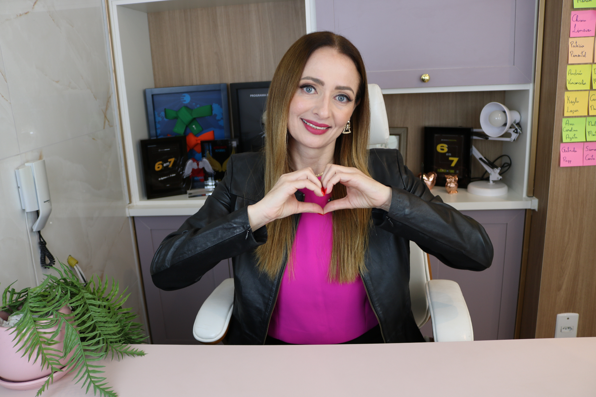 Vivi Benini em seu escritório